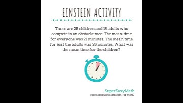 What was the mean for the children? #supereasymath #tiffany #math #einsteinactivity #mean