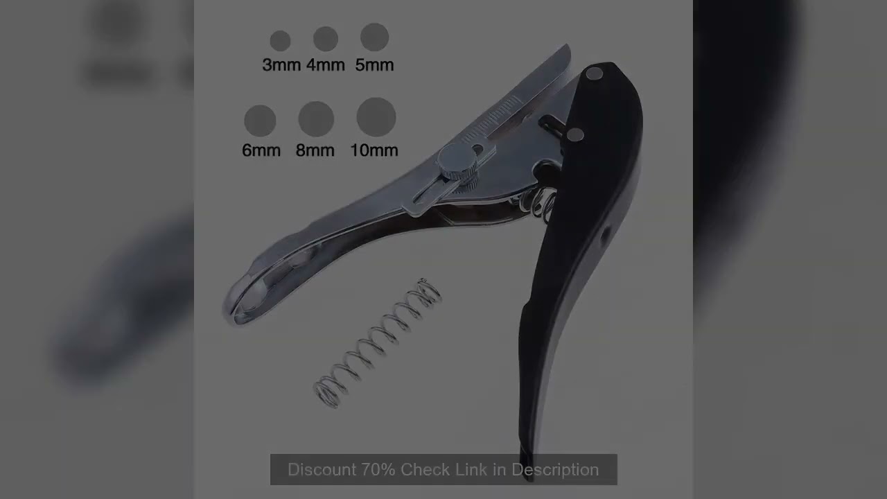 3mm/4mm/5mm/6mm/8mm/10mm Circle Hole Punch Paper Punch Hand-held Round Single Hole Punch for ID Card