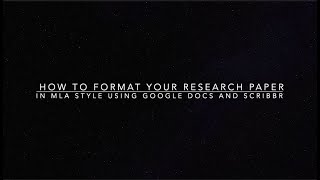 How to format a research paper in MLA style using Google Docs and Scribbr