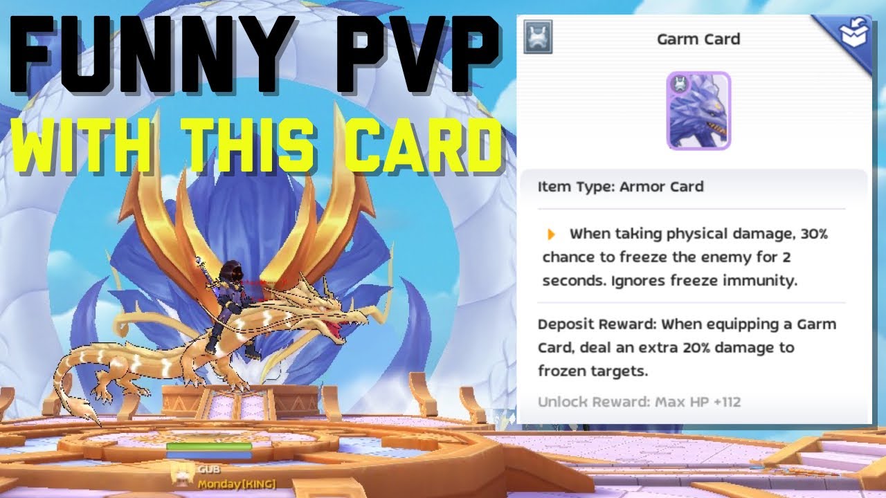 Ragnarok M : PVP Funny Garm Card [ Nothing todo in ROM ] - YouTube