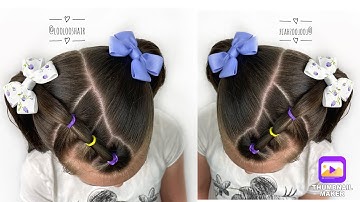 💕🐰Reel / Short Video of this Pigtail Hairstyle, Cute & Easy 🐰💕 #short #shortvideo #hairstyles