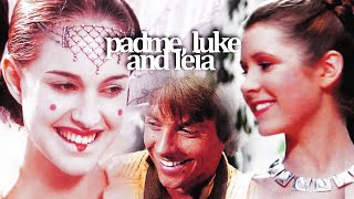 » padme, luke and leia | peace to the galaxy.
