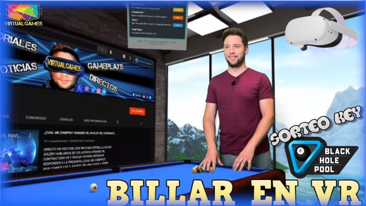 BLACK HOLE POOL VR BILLAR VREN APP LAB QUEST 2 SORTEO DE KEY OCULUS