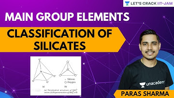 Main group Elements: Classification of Silicates L3 | Let