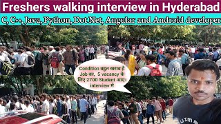 Walking interview in Hyderabad for freshers || java developer walking interview || C ,C++ interview screenshot 3