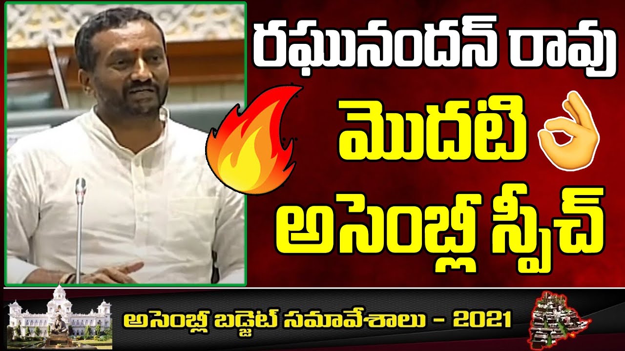 BJP MLA Raghunandan Rao First Speech In Telangana Assembly | Spot News