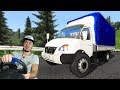 ОГРОМНЫЕ КОЛЕСА НА ГАЗЕЛЬ и ЕДЕМ В РОССИЮ - EURO TRUCK SIMULATOR 2 + РУЛЬ