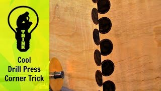 Fancy Corners with a Drill Press