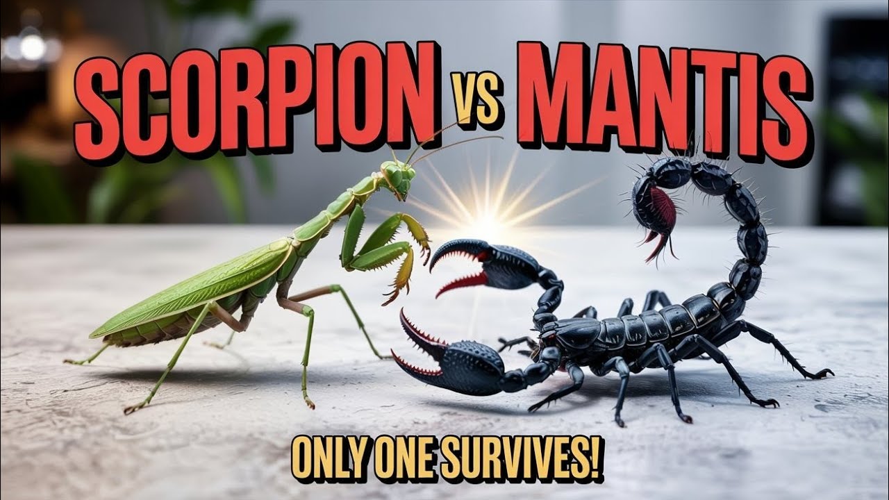 Scorpion vs Mantis: The Final Battle of Nature's Warriors! 