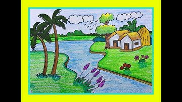 VẼ TRANH PHONG CẢNH : QUÊ HƯƠNG CỦA EM