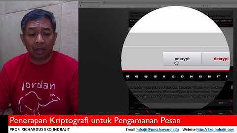 Cyber Security #23: KRIPTOGRAFI (Prof. Richardus Eko Indrajit)