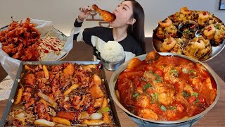 절대 실패 없는 닭볶음탕&찜닭 볶음밥은 선택 아닌 필수여유😳👍🏻 리얼먹방 :) Braised Spicy Chicken MUKBANG