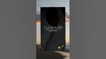 سوره( القدر)  القارئ ماهر المعيقلي