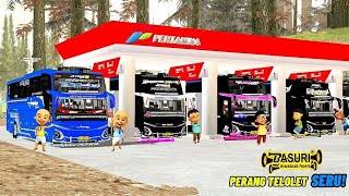 Upin dan ipin kumpulan bus telolet bersama fizi, mail dan ehsan asli seru banget 🤣 ELTIVISION screenshot 3