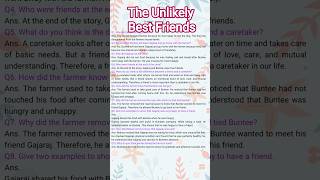 The Unlikely Best Friends 🔥 Class 6 English Chapter 3 🔥 NCERT Poorvi Solutions 🔥 Unit 2 Friendship
