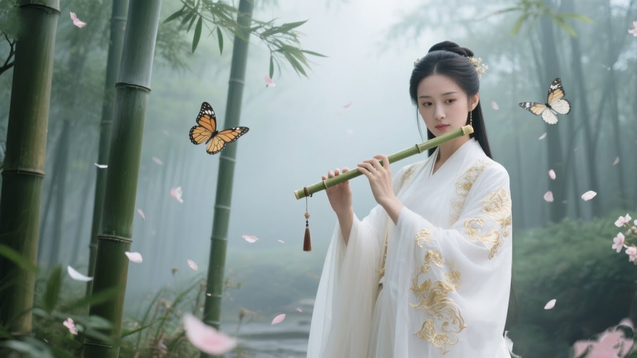 Instrument, Chinese Bamboo Flute (Dizi) 🌿Chinese Zen Music | Deep ...