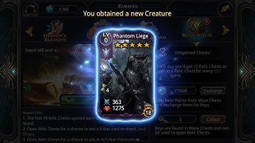 Deck Heroes: 10 Relic Chest Opening (5* Creature) ep.8