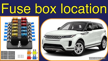 The fuse box location on a 2021 Land Rover Evoque