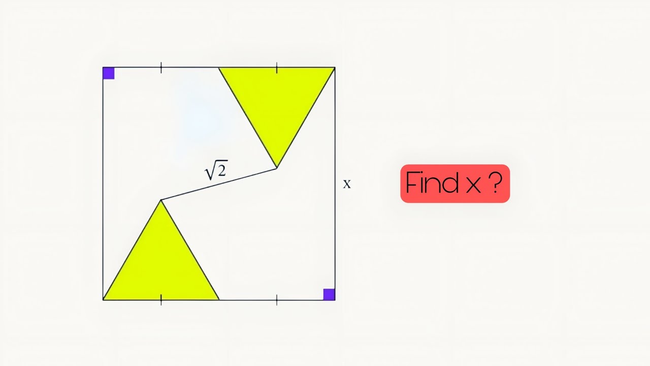 Interesting square based problem | Find x |