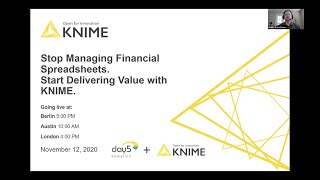 Stop Managing Financial Spreadsheets. Start Delivering Value with KNIME