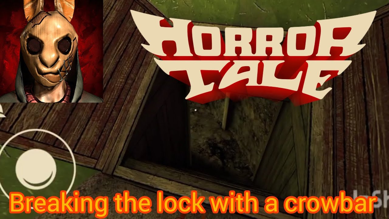 Horror tale 1 : kidnapper breaking the lock with a crowbar