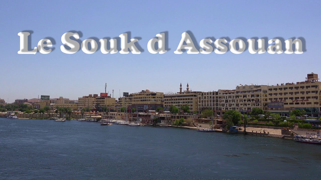 Le Souk d Assouan , Egypt , 4K