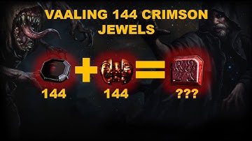 [PoE 3.20] Vaaling 144 Crimson Jewels. Can we hit RAIN OF SPLINTRERS ?