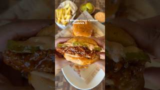 Honey Sriracha Crispy Chicken Sandwich ??️? #sandwich #cook #recipe #food #chicken #eat #foodie