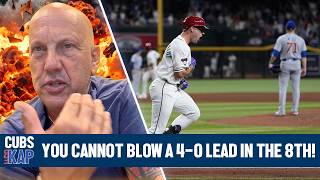 REKAP ®: ⚾️ Chicago Cubs 5-4 Loss to Arizona Diamondbacks - 'You CANNOT Blow A 4-0 Lead In The 8th!'