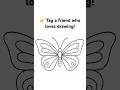 Draw a Beautiful Butterfly in 1 Minute!🦋 Нарисуй красивую бабочку за 1 минуту!