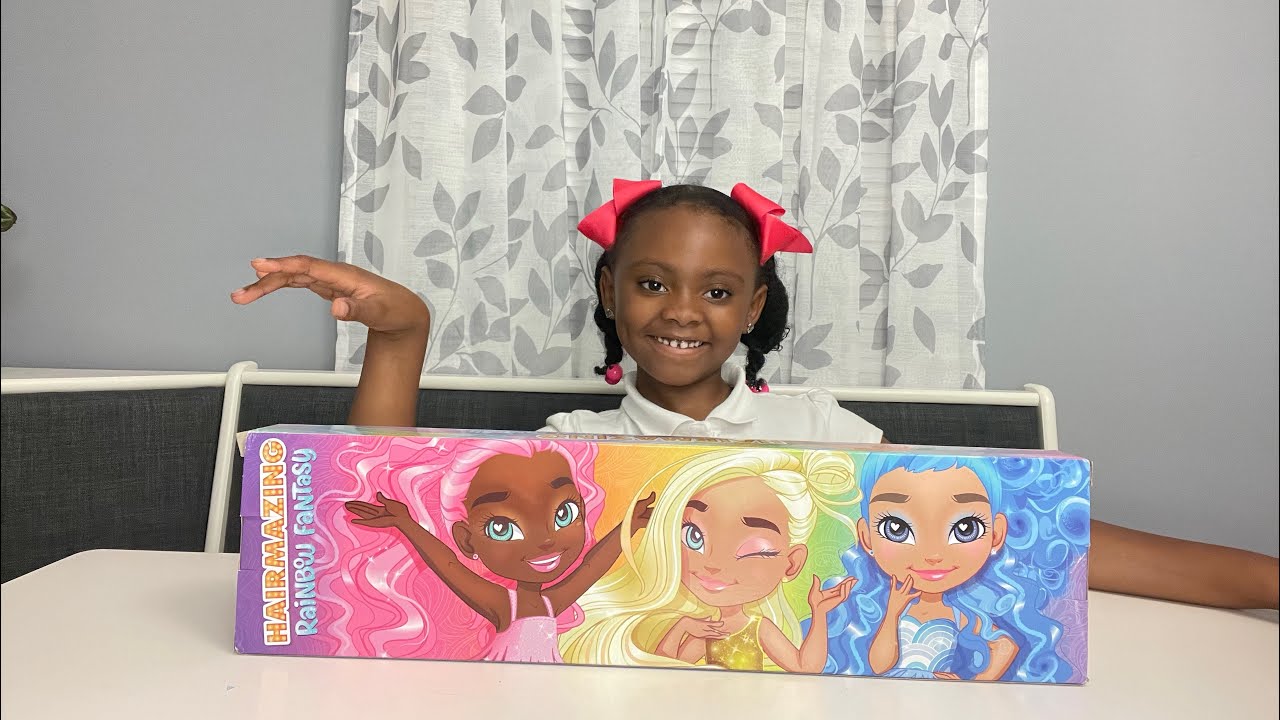 Avi’s take on the Hairmazing Rainbow Fantasy Dolls🩷🩵😁