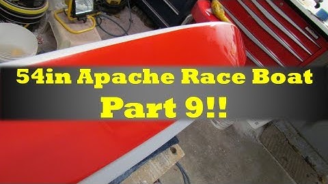 54in Rc Apache Race Boat Build Part 9
