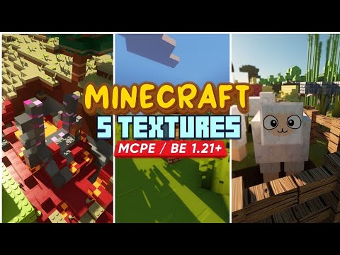 TOP 5 TEXTURE PACK TERKEREN UNTUK MCPE / BE 1.21+ - YouTube