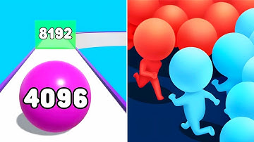 Satisfying All Levels Mobile Games... Count Master 3d vs Marble Run 3d