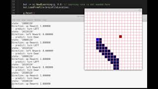 snake q-learning golang sample