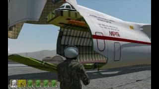 Arma 2 - Huge Cargo Plane - AN-225 Tank Loading