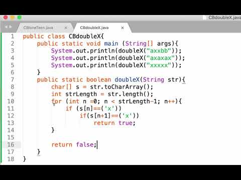 codingbat doubleX
