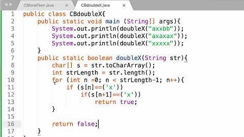 codingbat doubleX
