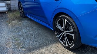2020 Nissan Sentra dressed wheels