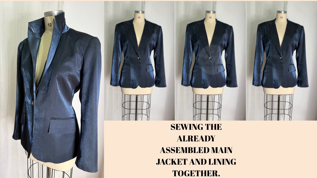 КАК СШИТЬ УЖЕ СОБРАННУЮ КУРТКУ И ПОДКЛАДКУ ВМЕСТЕ