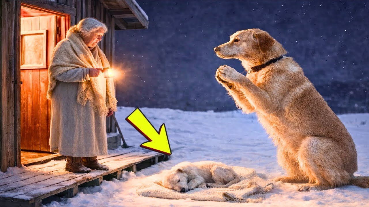 A Mother Dog Begs Humans To Help Her Starving, Freezing Puppy — Rescue That Brings Everyone To Tears