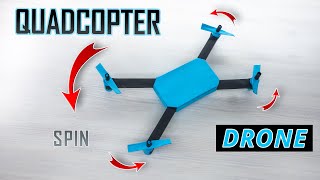 How To Make An Origami Quadcopter DRONE With Rotating Propellers