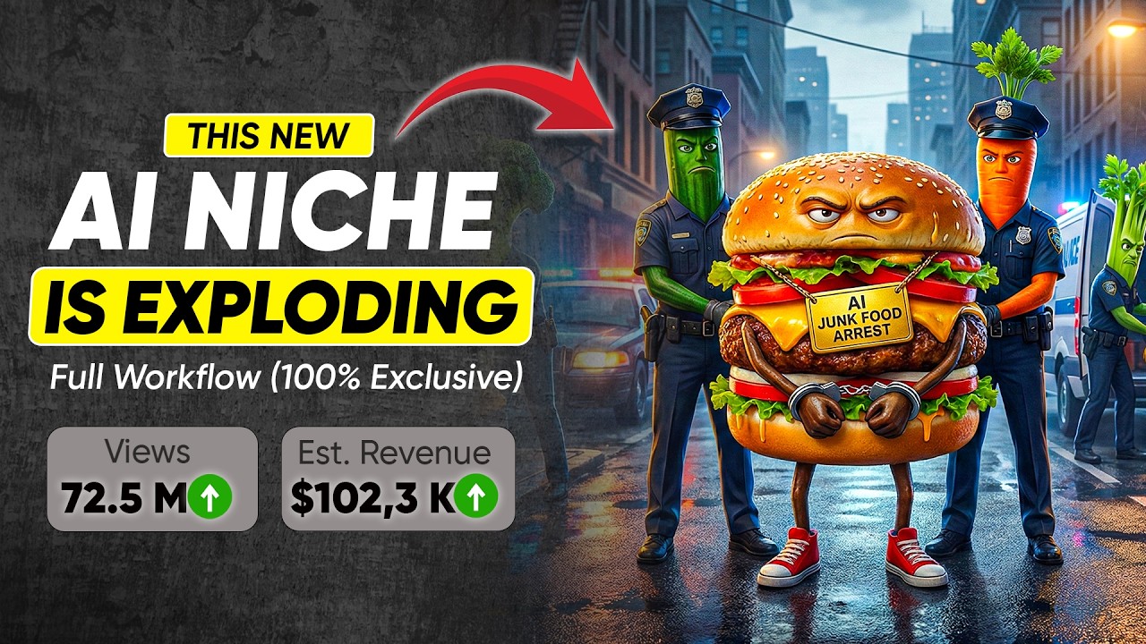 How I Make Viral AI YouTube Junk Food Arrest Videos (Full 2026 Tutorial)