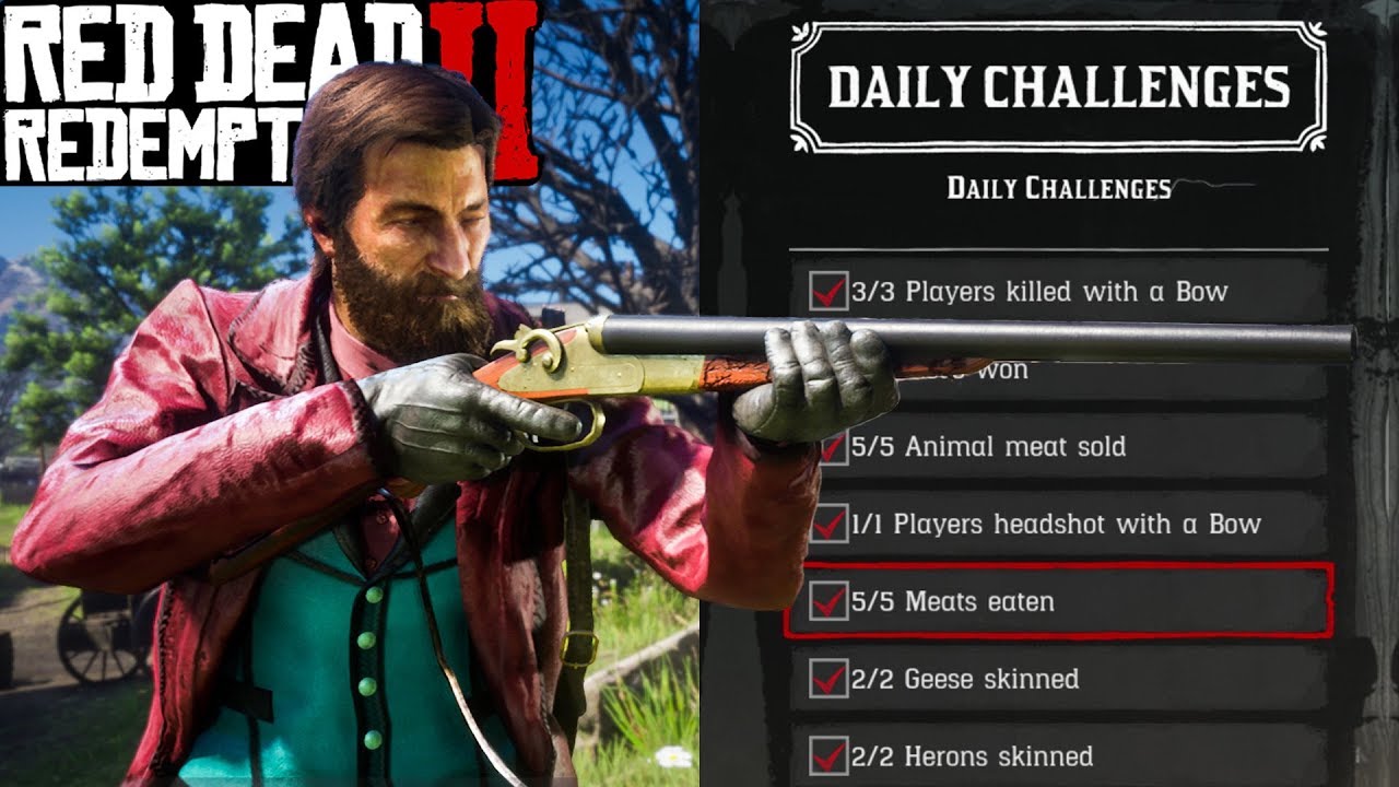 I Completed ALL Daily Challenges in Red Dead Online... YouTube