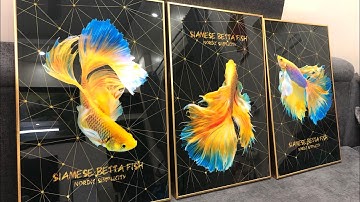 0988745140/Tranh  Decor phủ tráng gương treo phòng khách cao cấp