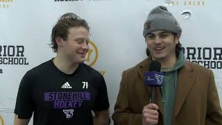 Stonehill's Matthew Romer Postgame Interview vs Lindenwood University 2-7-26