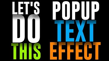 How To Create Popup Text Effect | PixelLab Tutorial