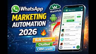WamHub  WhatsApp Marketing Automation 2026  Android Bulk Message Sender + Chatbot + CRM 🚀 screenshot 3