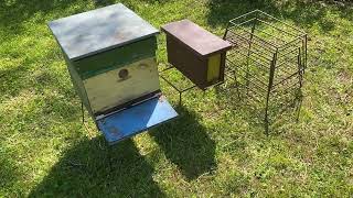 Metal Hive Stands — Compact & Reliable #beekeeping, #hivestand, #apiarytools,