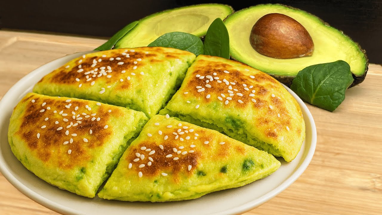 Healthy Avocado Bread in 5 minutes! Tastier than pizza! No flour!